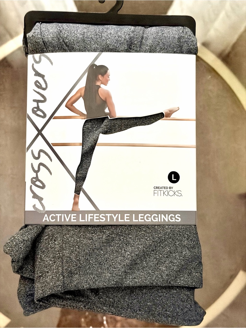 Cross Overs Leggings - Heather Gray